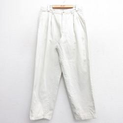 【50%OFF】W33★古着 ギャップ GAP チノ パンツ チノパン メンズ 90年代 90s コットン 薄ベージュ カーキ 25jun20 中古 ボトムス ロング