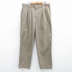 W36★古着 ラングラー Wrangler パンツ メンズ コットン ベージュ カーキ 25jun21 中古 ボトムス ロング