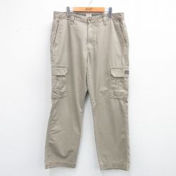 【20%OFF】W36★古着 レッドヘッド カーゴ パンツ メンズ ベージュ カーキ 25jun21 中古 ボトムス ロング