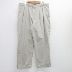 W37★古着 ドッカーズ パンツ メンズ コットン 薄ベージュ カーキ 25jun23 中古 ボトムス ロング
