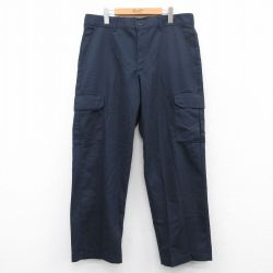 W37★古着 レッドキャップ カーゴ ワーク パンツ メンズ 紺 ネイビー 25jun23 中古 ボトムス ロング