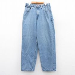 W32★古着 オールドネイビー OLD NAVY ペインター パンツ メンズ コットン 紺 ネイビー デニム 【spe】 25jun24 中古 ボトムス ロング