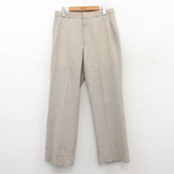 W32★古着 スラックス パンツ メンズ 80年代 80s USA製 タロン 薄ベージュ カーキ 25jun24 中古 ボトムス ロング