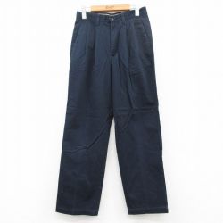 W28★古着 ドッカーズ パンツ メンズ 00年代 00s コットン 紺 ネイビー 25jun24 中古 ボトムス ロング