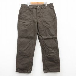 W40★古着 DULUTH TRADING ハンティング パンツ メンズ ダック地 大きいサイズ コットン 濃茶 ブラウン 25jun24 中古 ボトムス ロング