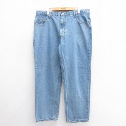 【50%OFF】W38★古着 ジーンズ メンズ コットン 紺 ネイビー デニム 25jun24 中古 ボトムス ジーパン Gパン ロング パンツ