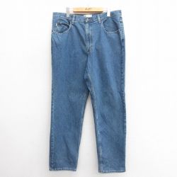 【20%OFF】W37★古着 エルエルビーン LLBEAN ジーンズ メンズ 00年代 00s コットン 紺 ネイビー デニム 25jun24 中古 ボトムス ジーパン Gパン ロング パンツ