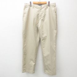 W38★古着 リー Lee パンツ メンズ ベージュ カーキ 25jun25 中古 ボトムス ロング