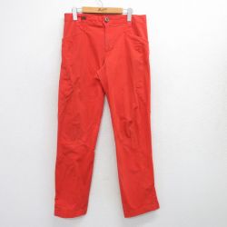 W33★古着 パタゴニア patagonia ベンガロック パンツ メンズ オレンジ 25jun26 中古 ボトムス ロング