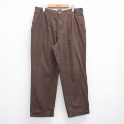 W34★古着 ビューグルボーイ パンツ メンズ 茶 ブラウン 25jun26 中古 ボトムス ロング