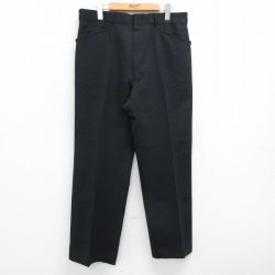 W34★古着 HAGGAR スラックス パンツ メンズ 80年代 80s タロン 黒 ブラック 25jun26 中古 ボトムス ロング