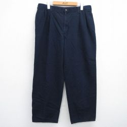 W35★古着 ドッカーズ パンツ メンズ コットン 紺 ネイビー 25jun26 中古 ボトムス ロング