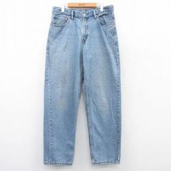 W33★古着 リーバイス Levis 560 ジーンズ メンズ コットン 紺 ネイビー デニム 25jun26 中古 ボトムス ジーパン Gパン ロング パンツ
