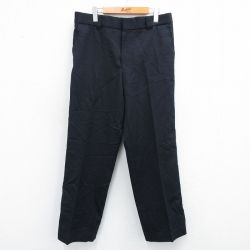 【20%OFF】W34★古着 スラックス パンツ メンズ 90年代 90s USA製 黒他 ブラック 25jun26 中古 ボトムス ロング