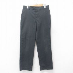 W32★古着 Wear Guard ワーク パンツ メンズ 80年代 80s USA製 濃グレー 25jun27 中古 ボトムス ロング