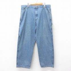 W38★古着 ラングラー Wrangler ペインター パンツ メンズ 紺 ネイビー デニム 25jun27 中古 ボトムス ロング