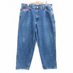 W38★古着 ユーエスポロアッスン US POLO ASSN ペインター パンツ メンズ コットン 紺 ネイビー デニム 【spe】 25jun28 中古 ボトムス ロング