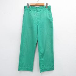 W30★古着 ラングラー Wrangler ワーク パンツ メンズ 80年代 80s USA製 緑系 グリーン 25jul03 中古 ボトムス ロング