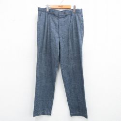 W36★古着 パンツ メンズ 80年代 80s タロン USA製 紺 ネイビー 【spe】 25jul03 中古 ボトムス ロング