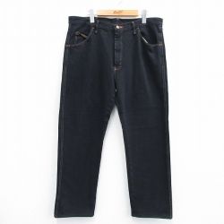 【20%OFF】W36★古着 ラスラー ジーンズ メンズ コットン 黒 ブラック デニム 25jul05 中古 ボトムス ジーパン Gパン ロング パンツ