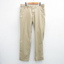 W35★古着 ラルフローレン Ralph Lauren ブランド パンツ メンズ ベージュ カーキ 25jul05 中古 ボトムス ロング