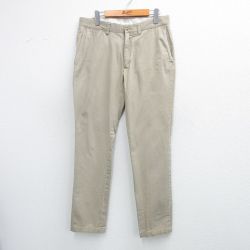 【50%OFF】W33★古着 ラルフローレン Ralph Lauren ブランド パンツ メンズ コットン ベージュ カーキ 25jul05 中古 ボトムス ロング