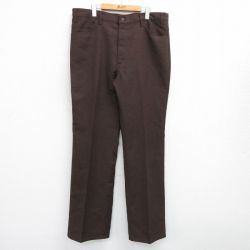 W39★古着 リーバイス Levis パンツ メンズ 80年代 80s 茶 ブラウン 25jul04 中古 ボトムス ロング