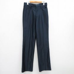W31★古着 パンツ メンズ 紺 ネイビー 25jul04 中古 ボトムス ロング
