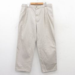 W38★古着 ドッカーズ パンツ メンズ 00年代 00s 薄ベージュ カーキ 25jul04 中古 ボトムス ロング