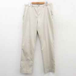 【20%OFF】W33★古着 ラルフローレン Ralph Lauren ブランド パンツ メンズ 薄ベージュ カーキ 25jul07 中古 ボトムス ロング