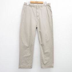 W32★古着 ラルフローレン Ralph Lauren ブランド チノ パンツ チノパン メンズ 90年代 90s PROSPECT コットン ベージュ カーキ 25jul07 中古 ボトムス ロング