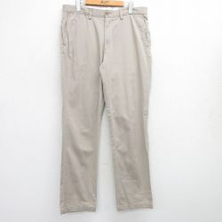 【20%OFF】W34★古着 ラルフローレン Ralph Lauren ブランド パンツ メンズ コットン ベージュ カーキ 25jul07 中古 ボトムス ロング
