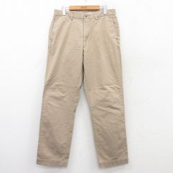 W32★古着 ラルフローレン Ralph Lauren ブランド パンツ メンズ ベージュ カーキ 25jul08 中古 ボトムス ロング