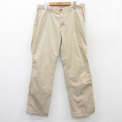 W35★古着 ラルフローレン Ralph Lauren ブランド パンツ メンズ 90年代 90s SUFFIELD コットン ベージュ カーキ 25jul09 中古 ボトムス ロング