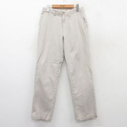 W32★古着 ラルフローレン Ralph Lauren ブランド パンツ メンズ コットン 薄ベージュ カーキ 25jul09 中古 ボトムス ロング
