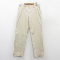 W31★古着 ラルフローレン Ralph Lauren ブランド パンツ メンズ 90年代 90s コットン ベージュ カーキ 25jul09 中古 ボトムス ロング