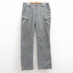 W36★古着 5.11 タクティカル カーゴ パンツ メンズ リップストップ ダブルニー グレー 25jul10 中古 ボトムス ロング
