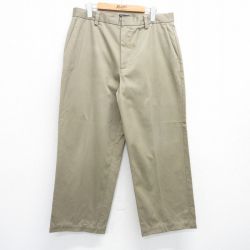 W36★古着 ドッカーズ パンツ メンズ コットン ベージュ カーキ 25jul10 中古 ボトムス ロング