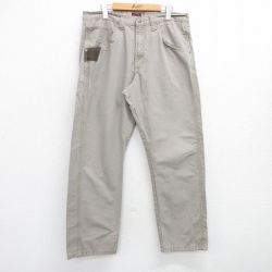 【50%OFF】W36★古着 ラングラー Wrangler パンツ メンズ リップストップ ベージュ カーキ 25jul10 中古 ボトムス ロング