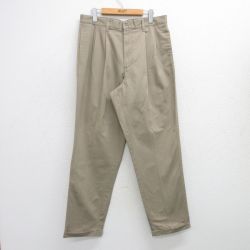 【50%OFF】W33★古着 エディーバウアー パンツ メンズ 00年代 00s コットン ベージュ カーキ 25jul16 中古 ボトムス ロング