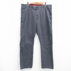 【20%OFF】W37★古着 ラングラー Wrangler パンツ メンズ 濃グレー 25jul18 中古 ボトムス ロング