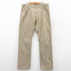 W36★古着 リーバイス Levis 514 パンツ メンズ コットン ベージュ カーキ 25jul18 中古 ボトムス ロング
