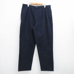 W36★古着 ラルフローレン Ralph Lauren ブランド チノ パンツ チノパン メンズ 90年代 90s コットン USA製 紺 ネイビー 【spe】 25jul24 中古 ボトムス ロング