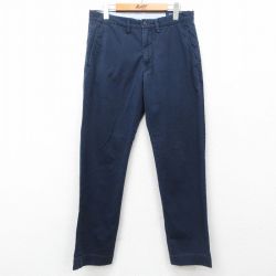 W32★古着 ラルフローレン Ralph Lauren ブランド パンツ メンズ 紺 ネイビー 25jul24 中古 ボトムス ロング