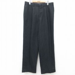 【20%OFF】W35★古着 ドッカーズ パンツ メンズ 黒 ブラック 25jul24 中古 ボトムス ロング