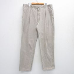【20%OFF】W39★古着 ドッカーズ パンツ メンズ 90年代 90s ダック地 コットン 薄ベージュ カーキ 【spe】 25jul25 中古 ボトムス ロング