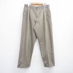W33★古着 HAGGAR パンツ メンズ ベージュ カーキ 25jul25 中古 ボトムス ロング