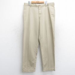 【20%OFF】W36★古着 エルエルビーン LLBEAN チノ パンツ チノパン メンズ 00年代 00s コットン ベージュ カーキ 25jul30 中古 ボトムス ロング