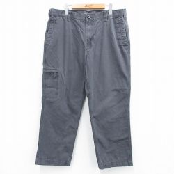 W38★古着 ドッカーズ パンツ メンズ ダック地 コットン 濃グレー 25jul30 中古 ボトムス ロング