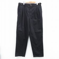 W38★古着 チェロキー パンツ メンズ コットン 黒 ブラック 25jul30 中古 ボトムス ロング
